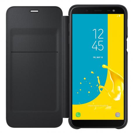 Чехол (флип-кейс) Samsung для Samsung Galaxy J6 (2018) Wallet Cover черный (EF-WJ600CBEGRU) - фото 2