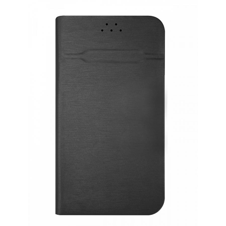 Чехол-книжка универсальный для смартфонов р.M, 5.0-5.5 дюймов, (150*73*20мм), черный, OLMIO