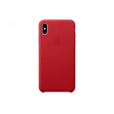 Кожаный чехол Apple Leather Case для iPhone XS Max красный (MRWQ2ZM/A) - фото 1