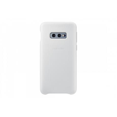 Чехол Samsung LeatherCover для Galaxy S10e (G970) EF-VG970LWEGRU White - фото 1