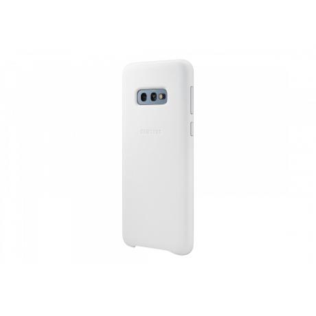 Чехол Samsung LeatherCover для Galaxy S10e (G970) EF-VG970LWEGRU White - фото 3