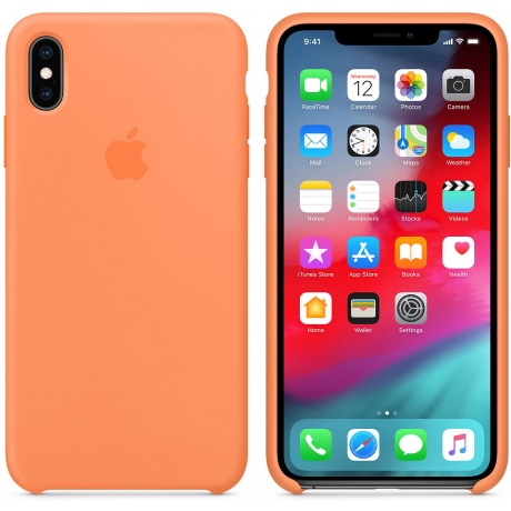 Чехол (клип-кейс) Apple для Apple iPhone XS Max MVF72ZM/A оранжевый - фото 2
