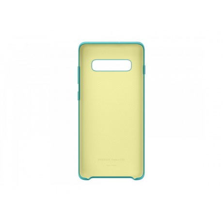 Чехол (клип-кейс) Samsung для Samsung Galaxy S10+ Silicone Cover зеленый (EF-PG975TGEGRU) - фото 4