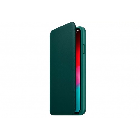 Чехол (флип-кейс) Apple для Apple iPhone XS Max MRX42ZM/A темно-зеленый - фото 3