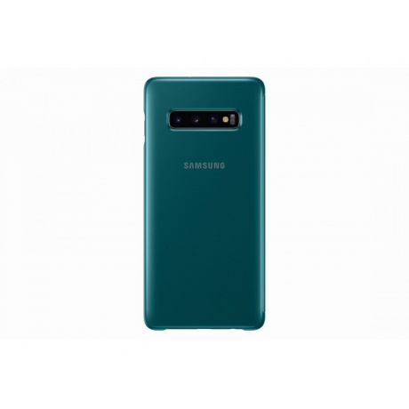 Чехол (флип-кейс) Samsung для Samsung Galaxy S10+ Clear View Cover зеленый (EF-ZG975CGEGRU) - фото 2