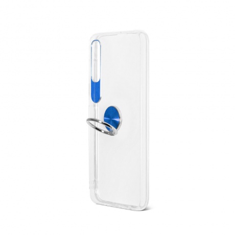 Силиконовый чехол DF с кольцом-держателем для Samsung Galaxy A50 sTRing-04 (blue) - фото 2
