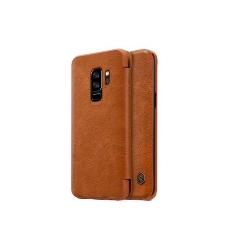 Чехол Nillkin Qin leather case для Samsung Galaxy S9, коричневый - фото 1