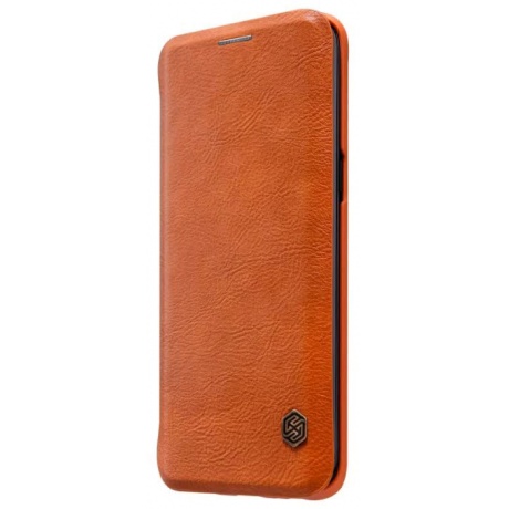 Чехол Nillkin Qin leather case для Samsung Galaxy S9, коричневый - фото 4