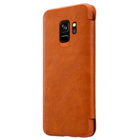 Чехол Nillkin Qin leather case для Samsung Galaxy S9, коричневый - фото 5