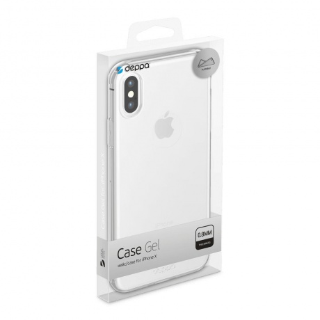 Чехол Deppa Gel Case для Apple iPhone X/Xs прозрачный - фото 3