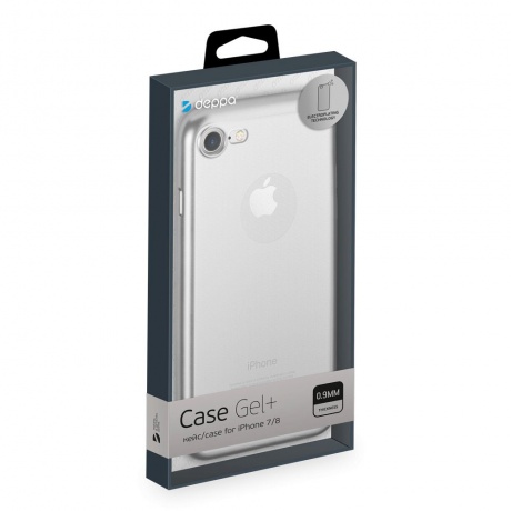 Чехол Deppa Gel Plus Case матовый для Apple iPhone 7 серебряный - фото 3