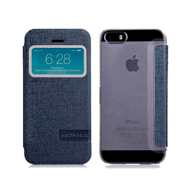 Чехол Momax для  iPhone 5/5S Flip View Case  iPhone 5/5S Синий