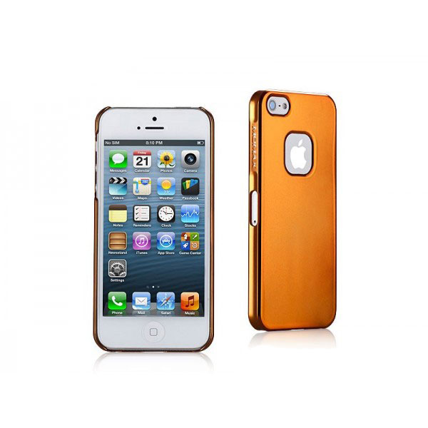 Чехол Momax для iPhone 5 / 5S Ultra Thin Case Metalic Оранжевый