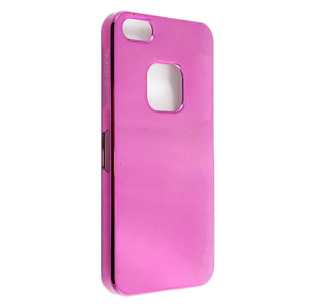 Чехол Momax для iPhone 5 Feel & Touch Case Metalic Series Розовый