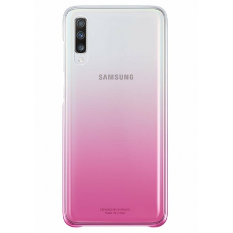 Чехол (клип-кейс) Samsung Galaxy A70 Gradation Cover розовый (EF-AA705CPEGRU) - фото 1