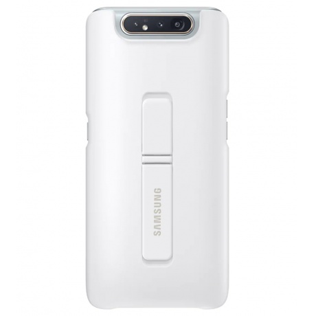 Чехол (клип-кейс) Samsung Galaxy A80 Standing Cover белый (EF-PA805CWEGRU) - фото 1
