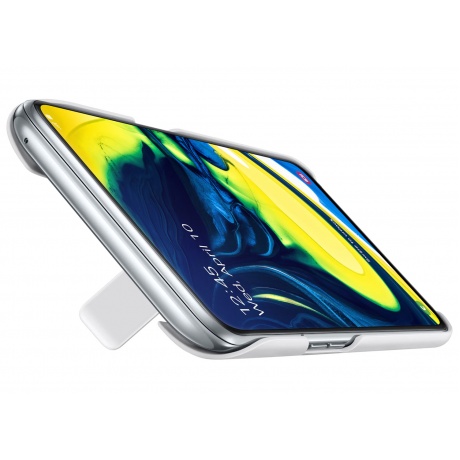 Чехол (клип-кейс) Samsung Galaxy A80 Standing Cover белый (EF-PA805CWEGRU) - фото 4
