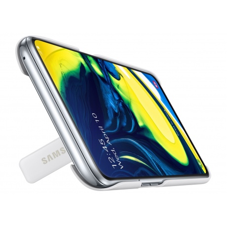 Чехол (клип-кейс) Samsung Galaxy A80 Standing Cover белый (EF-PA805CWEGRU) - фото 6