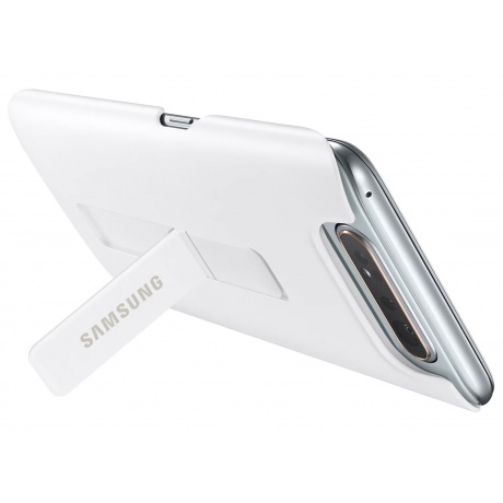 Чехол (клип-кейс) Samsung Galaxy A80 Standing Cover белый (EF-PA805CWEGRU) - фото 7