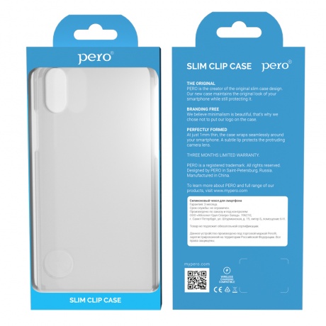 Клип-кейс PERO силикон для Nokia 3.2 прозрачный - фото 3