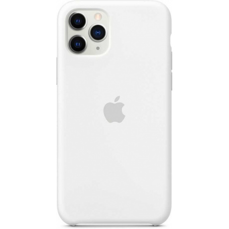 Чехол (клип-кейс) Apple для Apple iPhone 11 Pro Max Silicone Case белый (MWYX2ZM/A) - фото 1
