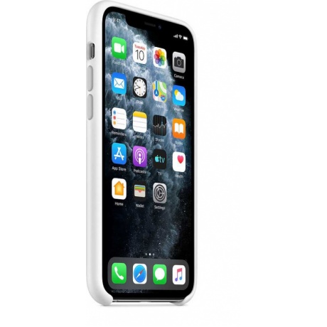 Чехол (клип-кейс) Apple для Apple iPhone 11 Pro Max Silicone Case белый (MWYX2ZM/A) - фото 3