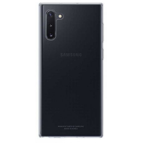 Чехол (клип-кейс) Samsung для Samsung Galaxy Note 10 Clear Cover прозрачный (EF-QN970TTEGRU) - фото 1