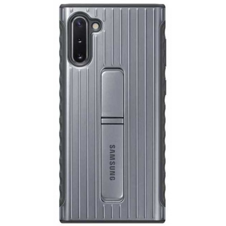 Чехол (клип-кейс) Samsung для Samsung Galaxy Note 10 Protective Standing Cover серебристый (EF-RN970CSEGRU) - фото 1