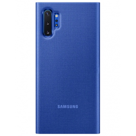 Чехол (флип-кейс) Samsung для Samsung Galaxy Note 10+ LED View Cover синий (EF-NN975PLEGRU) - фото 2