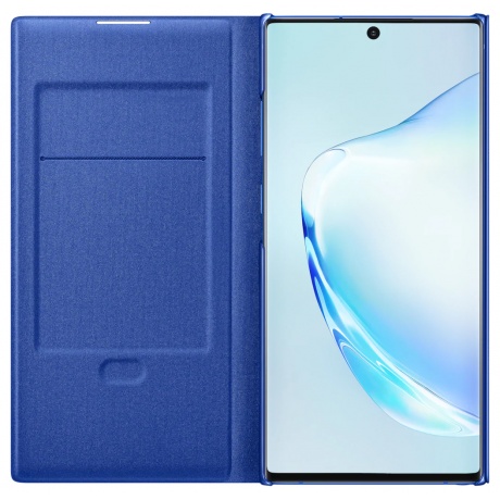 Чехол (флип-кейс) Samsung для Samsung Galaxy Note 10+ LED View Cover синий (EF-NN975PLEGRU) - фото 3