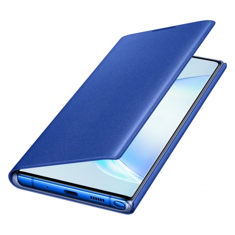 Чехол (флип-кейс) Samsung для Samsung Galaxy Note 10+ LED View Cover синий (EF-NN975PLEGRU) - фото 4