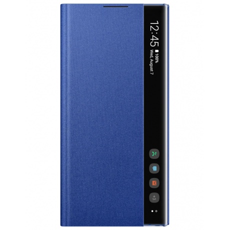 Чехол (флип-кейс) Samsung для Samsung Galaxy Note 10+ Clear View Cover синий (EF-ZN975CLEGRU) - фото 1