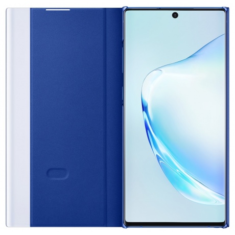 Чехол (флип-кейс) Samsung для Samsung Galaxy Note 10+ Clear View Cover синий (EF-ZN975CLEGRU) - фото 3