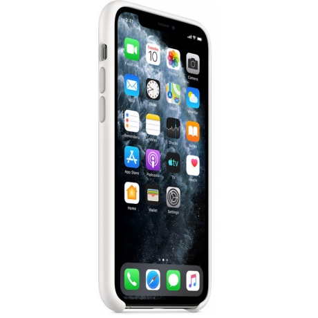 Чехол (клип-кейс) Apple для Apple iPhone 11 Pro Silicone Case белый (MWYL2ZM/A) - фото 3