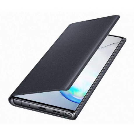 Чехол (флип-кейс) Samsung для Samsung Galaxy Note 10+ LED View Cover черный (EF-NN975PBEGRU) - фото 4