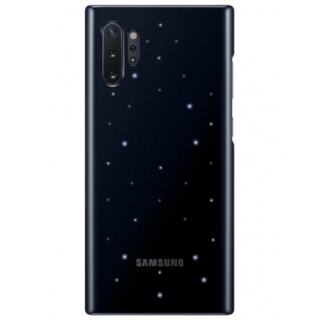 Чехол (клип-кейс) Samsung для Samsung Galaxy Note 10+ LED Cover черный (EF-KN975CBEGRU) - фото 1