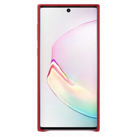 Чехол (клип-кейс) Samsung для Samsung Galaxy Note 10 Leather Cover красный (EF-VN970LREGRU) - фото 2