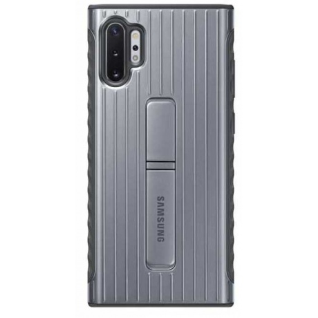 Чехол (клип-кейс) Samsung для Samsung Galaxy Note 10+ Protective Standing Cover серебристый (EF-RN975CSEGRU) - фото 1