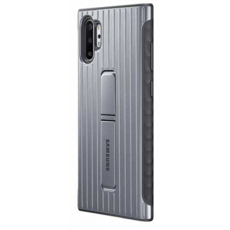 Чехол (клип-кейс) Samsung для Samsung Galaxy Note 10+ Protective Standing Cover серебристый (EF-RN975CSEGRU) - фото 3