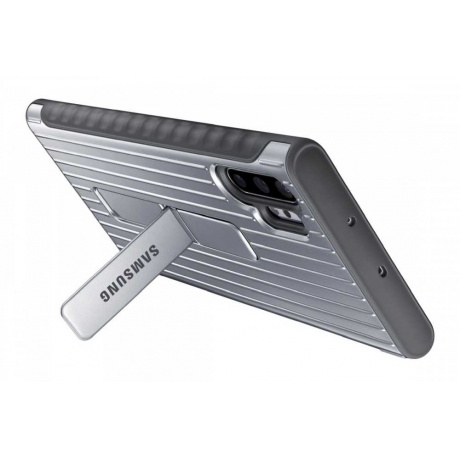 Чехол (клип-кейс) Samsung для Samsung Galaxy Note 10+ Protective Standing Cover серебристый (EF-RN975CSEGRU) - фото 7