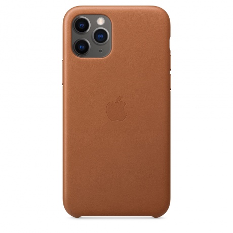 Чехол Apple iPhone 11 Pro Leather Case - Saddle Brown - фото 1