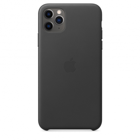 Чехол Apple iPhone 11 Pro Max Leather Case - Black - фото 4