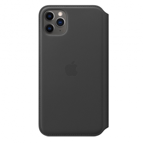 Чехол Apple iPhone 11 Pro Max Leather Folio - Black - фото 1