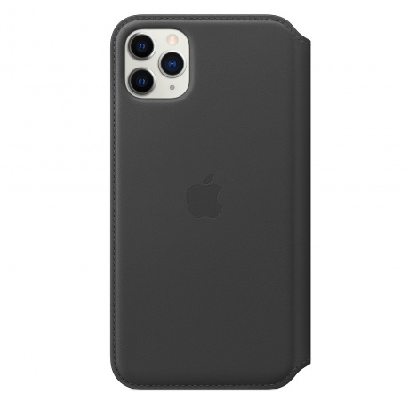 Чехол Apple iPhone 11 Pro Max Leather Folio - Black - фото 2