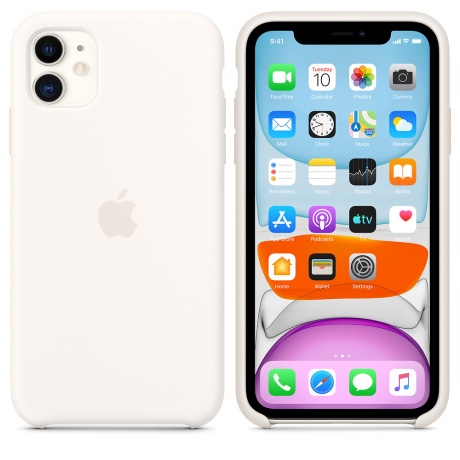 Чехол Apple iPhone 11 Silicone Case - White - фото 1