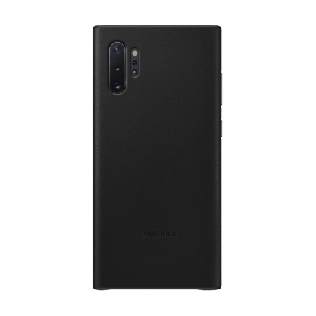 Чехол (клип-кейс) Samsung для Samsung Galaxy Note 10+ Leather Cover black (EF-VN975LBEGRU) - фото 1