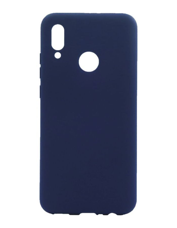 Силиконовый чехол BoraSCO Soft Touch с микрофиброй для Samsung (A105) Galaxy A10 синий чехол для телефона накладка krutoff софт кейс хагги вагги хаги ваги конфетная кошка для samsung galaxy a10 a105 черный
