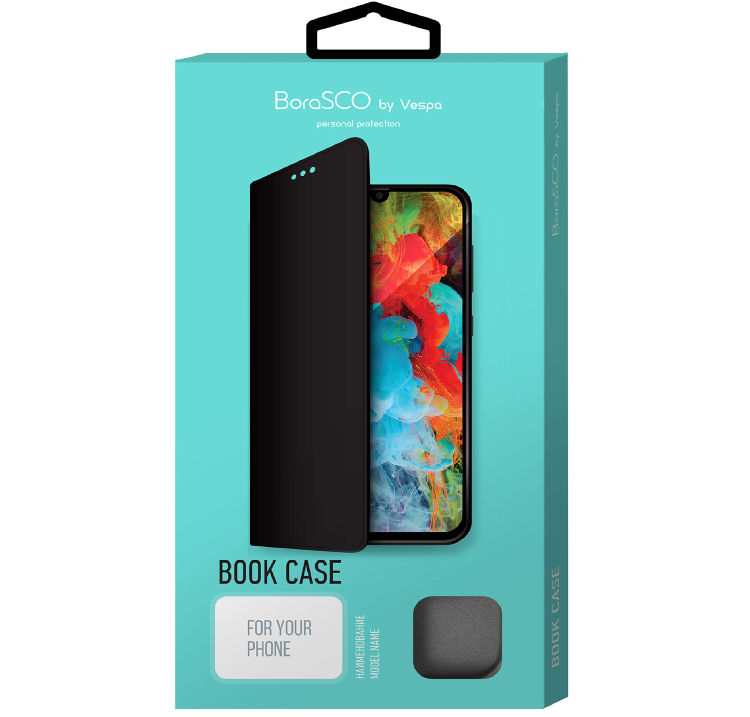 Чехол-книжка Borasco для Xiaomi Redmi Note 8 Pro черный