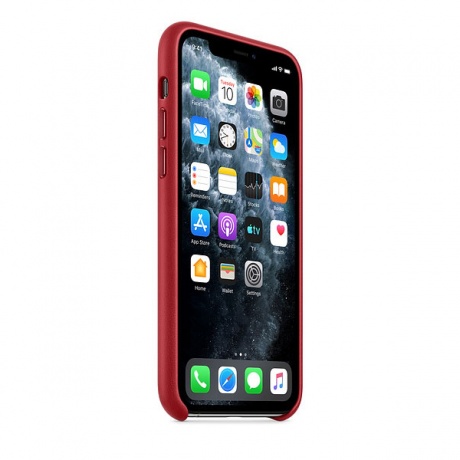 Чехол Apple iPhone 11 Pro Leather Case - RED (MWYF2ZM/A) - фото 2