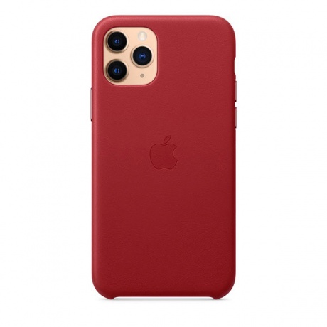 Чехол Apple iPhone 11 Pro Leather Case - RED (MWYF2ZM/A) - фото 3